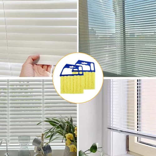 2 Pcs Blinds Cleaner Duster Tool 7 Finger Microfiber Washable Blind Cleaner - view 6