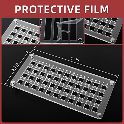 RUNJRX 44 Keyboard Switches Acrylic Lube Station,Switch Films 120Pcs,Switch Opener for MX Cherry Kailh Akko,Lube Tool for Mechanical Keyboard - view 6