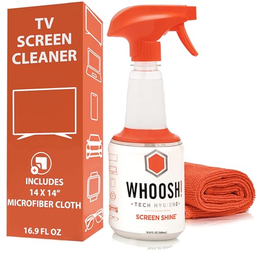 ! Screen Shine Pro – Refillable TV Screen Cleaner & Cloth, 16.9 fl oz