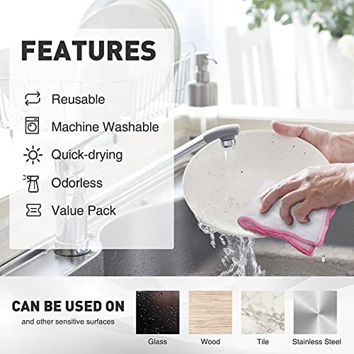 Naturally Wood Fiber Cleaning Cloth, 10 Pack (12" x 10.7" Each) - view 2