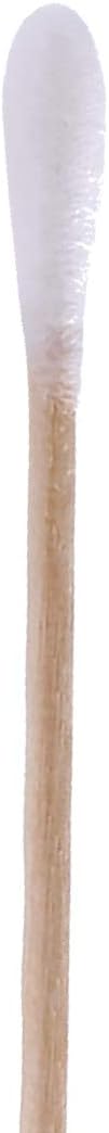 6 inch long wooden cotton swabs (500 count) - industrial grade cotton tipped applicators - sturdy birch wood sticks cleaning, makeup, pet care & electronics - non-snap professional quality - view 2