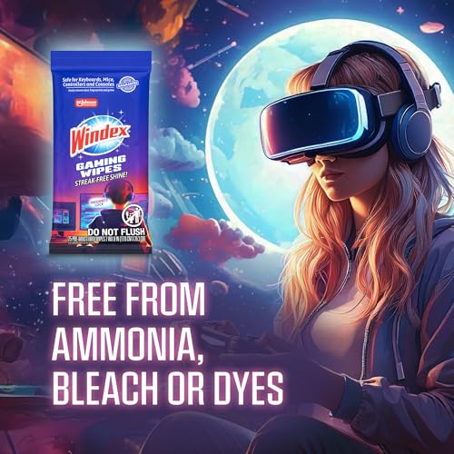 Gaming Cleaning Wipes, Pre-Moistened Wipes to Instantly Clean all Gaming Gear and Electronics, Resealable Packaging for a Freshness Lock, 25 count (Pack of 1) - view 4