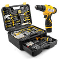 Tool Set with 12V Cordless Drill, 223-Pcs Home Tool kit for Men