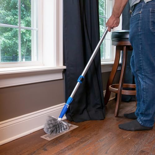 Cobweb & Corner Duster – Dusters for Cleaning, Compatible with Telescopic Poles, Dusting Tools, Great for Ceilings, Moldings, HVAC & Floor Vents, and Corners, White/Black - view 6