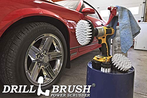 Drill Brush Attachment for Car Detailing & Washing, Wheels, Mats & Rugs - view 6