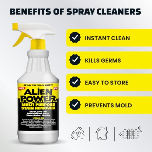 ALIEN POWER Mold and Mildew Stain Remover Spray for Shower, Walls, & Grout - view 4