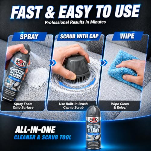 PRO Heavy Foam Upholstery Cleaner with Stain Guard – 22 oz | Deep Cleaning Foam for Upholstery, Fabric & Carpets | Prevents Spills from Penetrating Fibers - Pack of 1 - view 6
