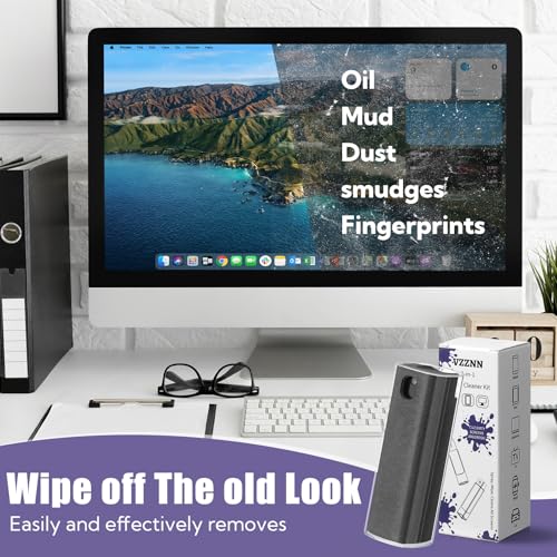 50 Pack Screen Cleaner 3-in-1 Screen Cleaner Spray and Wipe Built-in Cleaning Solution Touchscreen Mist Cleaner for All Car Screen Phone Laptop iPad TV Monitor,Gray - view 5