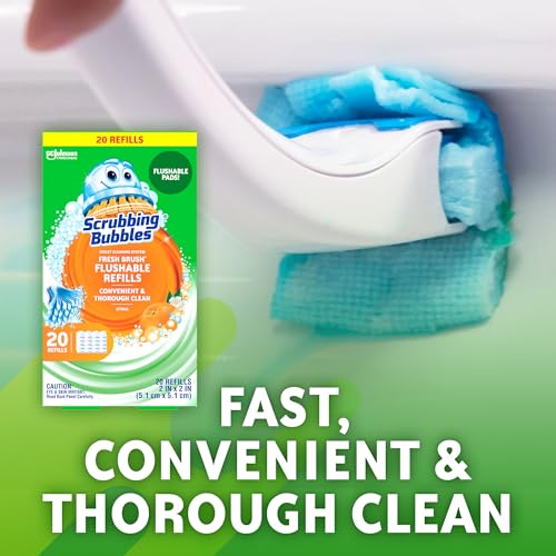 Fresh Brush Flushable Cleaner Refills, 20 Count, (2-Pack) - view 3