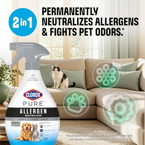 PURE Allergen Neutralizer Fabric and Carpet Spray, Fights Pet Odors, Fresh Scent, 26 Fl Oz. - view 2