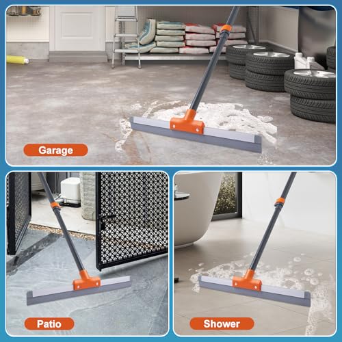 Rubber Floor Squeegee with Extendable Long Handle - view 6
