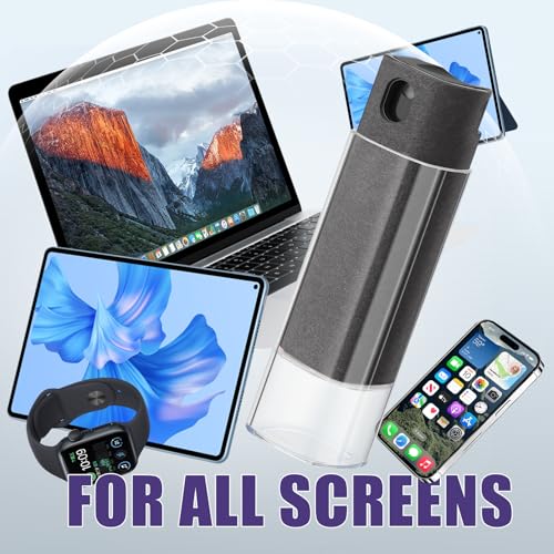 50 Pack Screen Cleaner 3-in-1 Screen Cleaner Spray and Wipe Built-in Cleaning Solution Touchscreen Mist Cleaner for All Car Screen Phone Laptop iPad TV Monitor,Gray - view 7