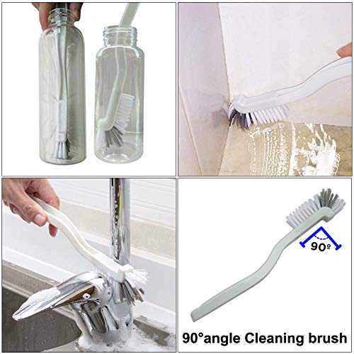 Crevice Cleaning Brush Set, Hard Bristle Grout Scrub Brushes, 5Pcs - view 2