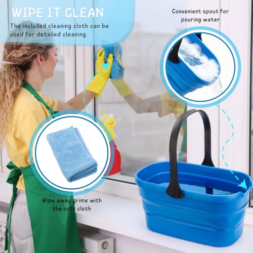 Window Squeegee Kit with 3 Gallon Collapsible Bucket for Home Glass - view 3
