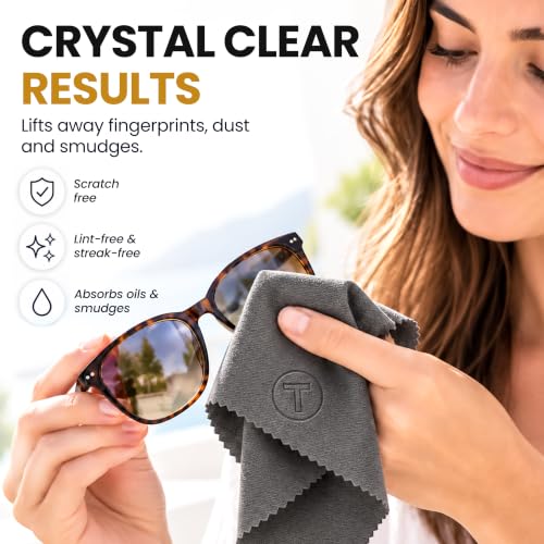Microfiber Cleaning Cloth – 6 Pack, 230 GSM Ultra Soft Lens Cloth for Glasses, Camera & Screens, Streak-Free, Lint-Free, Scratch-Safe (6x7 Inch) - view 5