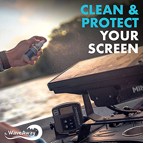 Wave Away Sonar & GPS Screen Cleaner Kit – Ammonia-Free LCD Screen Cleaner with Microfiber Cloth – Drip-Resistant, Streak-Free Solution for Electronics & Sunglasses – 1.5oz - view 3