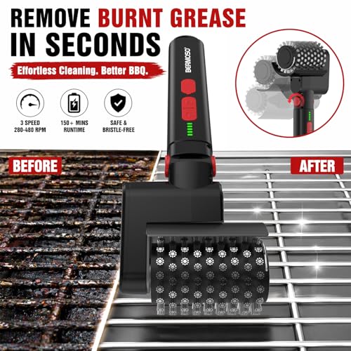 Electric Grill Brush, Rechargeable USB BBQ Grill Cleaner - view 2