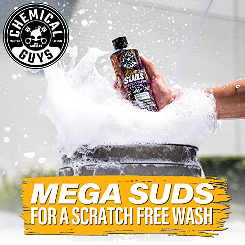 CWS_212_64M Car Wash Starter Bundle - HydroSuds Ceramic SiO2 Shine High Foaming Car Wash Soap, 64 oz, Berry Scent + Chenille Wash Mitt (2 Items) Works on Cars, Trucks, SUVs, RVs & More - view 4