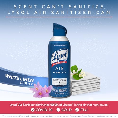 Disinfectant Spray + Air Sanitizer, Crisp Linen & White Linen, 3 Pack - view 3