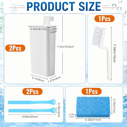 2Pcs Hanging Toilet Tank Tablet Holder Fits Most Standard Tanks - view 2