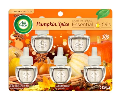 Plug Refills, Pumpkin Spice Scent, Essential Oils,5 count - view 2
