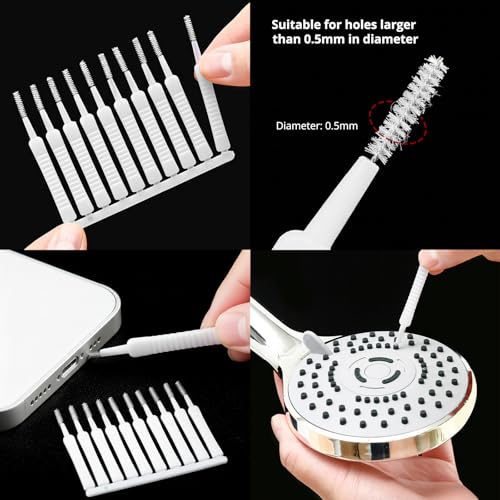 Cell Phone Cleaning Kit, iPhone Cleaning Kit for Charging Port Cleaner Keyboard Cleaning Kit for Airpods/Android/USB C/Earbuds/Laptop/iPad/Camera Lens with Stylus Pen (Black Brush Refill) - view 2