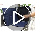 3Pcs Computer Dust Cover Set - Monitor + Keyboard Case Dust Proof Computer Covers for Desktop PC CPU Tower Protector (24'' Monitor Set Blue) - view 7