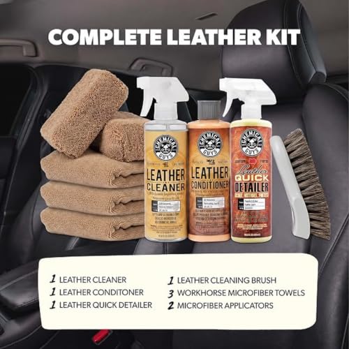9-Piece Leather Cleaner & Conditioner Kit for Car Interiors - view 2