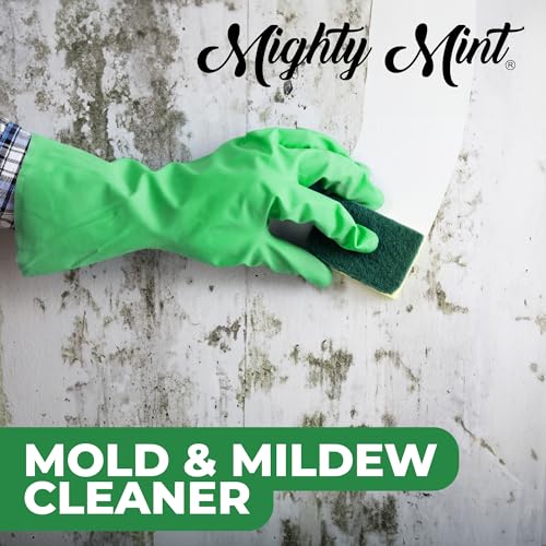 Mold & Mildew Stain Remover Spray, Rapid Clean for Bathroom, Kitchen, Hard Water, Outdoors, Natural Peppermint Scent, 16oz - view 4