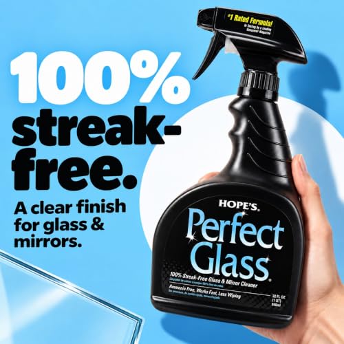 Perfect Glass Cleaner, Streak-Free, Ammonia-Free Window, Mirror, Screen, and Shower Door Cleaner, Indoor and Outdoor Glass Surfaces, 32 Fl Oz Spray Bottle and 67.6 Fl Oz Refill, Pack of 1 - view 2