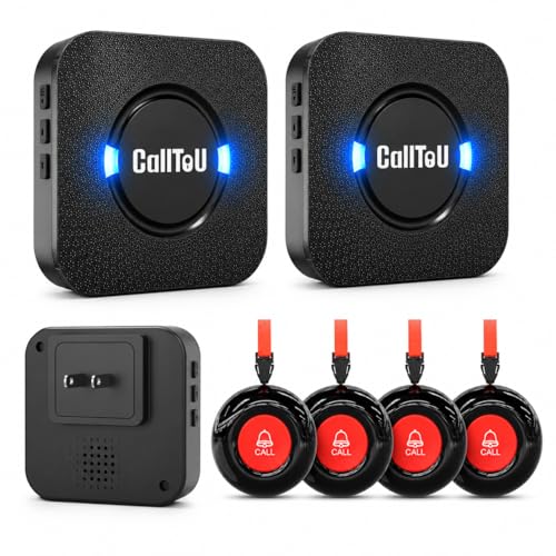 Bell Call Button for Elderly Wireless Caregiver Pager Alert System