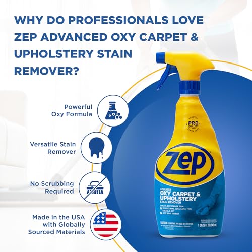 ZUOXSR32 Advanced Oxy Carpet and Upholstery Stain Remover 32 Fl Oz, Pack of 1 - view 3
