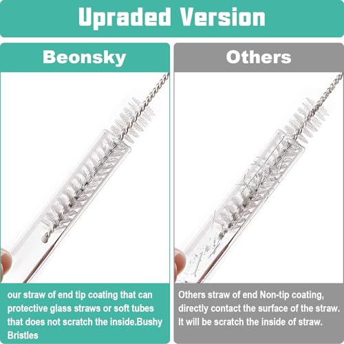 Straw Cleaner Brush for Stanley, 10Pcs Extra Long Straw Cleaning Brush for 40oz 30oz 20oz 14oz Stanley Mug and Cleaning More Glass, Stainless,Bottle and Silicone Straw - view 3