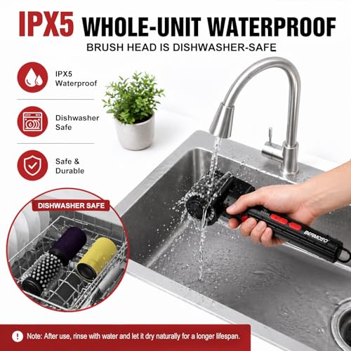 Electric Grill Brush, Rechargeable USB BBQ Grill Cleaner - view 5