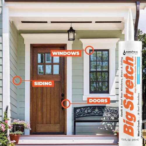 Inc 10012 6 Pack 10.5 oz. Big Stretch Acrylic Latex High Performance Caulking Sealant, Redwood - view 5