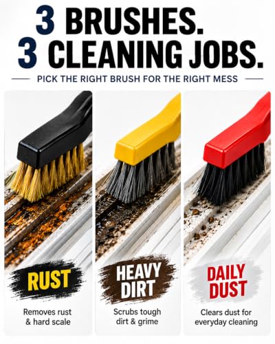 Window Track Cleaner, 14 PCS Window Sill Cleaner Tool & Brush Kit - view 4