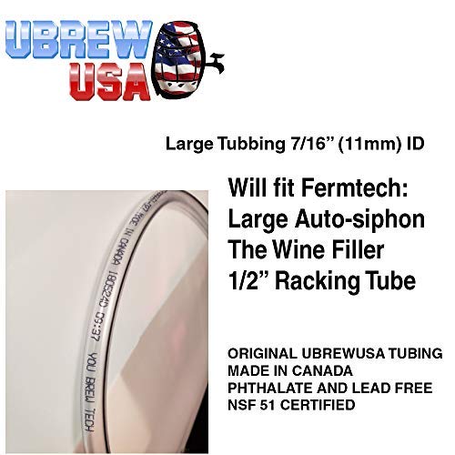 Fermtech 1/2" Large 27" Fast Flow Deluxe Siphoning Kit – Auto Siphon for Home Brewing, Beer, Wine, Mead, and Craft Brew – Includes Food-Grade Hose & Bottling Wand for Easy Transfer & Filling - view 5