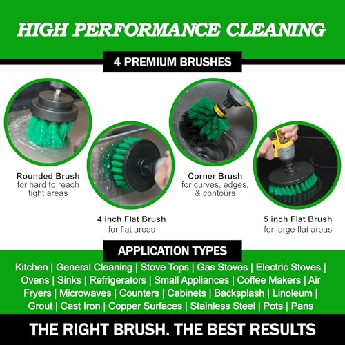 Kitchen Drill Brush Set - Air Fryer Cleaning Brush Set - Stove Cleaner Kit - view 2