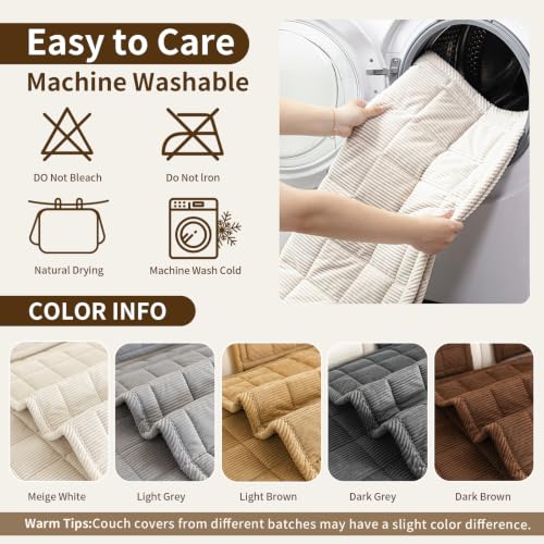 Waterproof Couch Covers for Sofa, Non Slip Dog Couch Cover Washable - view 5