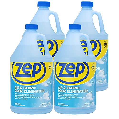 Air Freshener and Fabric Odor Eliminator - Fresh-Breeze Scent - 1 Gallon (Case of 4) ZUAIR128 - Long-lasting Fragrance that Neutralizes Tough Odors on Contact