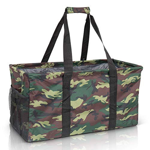 Extra Large Utility Tote Bag - Oversized Collapsible Beach Bag - Geo Black - view 7
