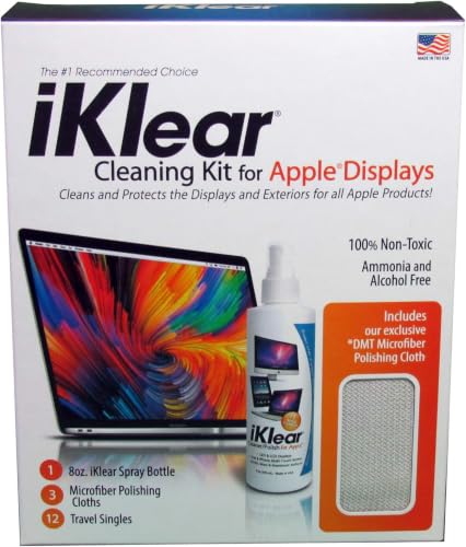 The Original Premium Screen Cleaner Kit For Iphone, Ipad, Imac, Gaming Monitor, Large Screen TV’s, Included With DMT Cloth MADE IN THE USA