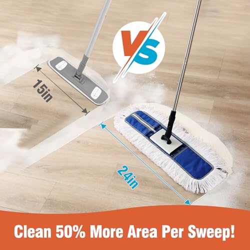 24" Heavy-Duty Commercial Dust Mop for Hardwood Floors - view 3