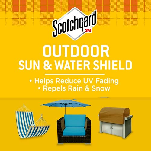 Outdoor Water & Sun Shield Fabric Spray, Water Repellent Spray for Fall and Winter Outdoor Gear and Patio Furniture, Four 10.5 oz Cans - view 2