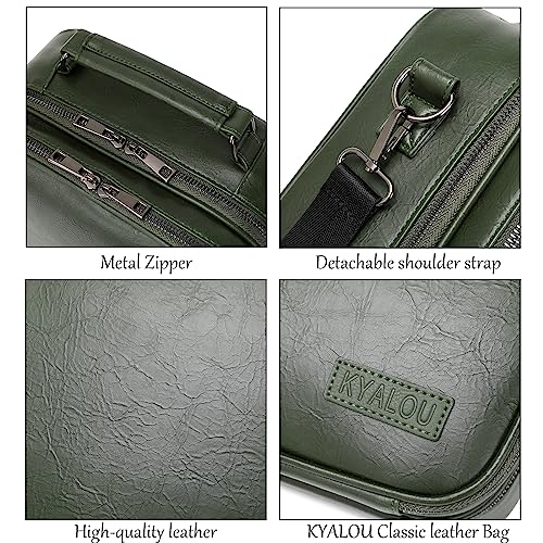 Electronics Travel Organizer, Large Electronic Accessories Cable Case with Adjustable Dividers, Waterproof Tech Storage Bag Gifts with Double Layers for Cord, Charger, Power Bank - Olive Green - view 2