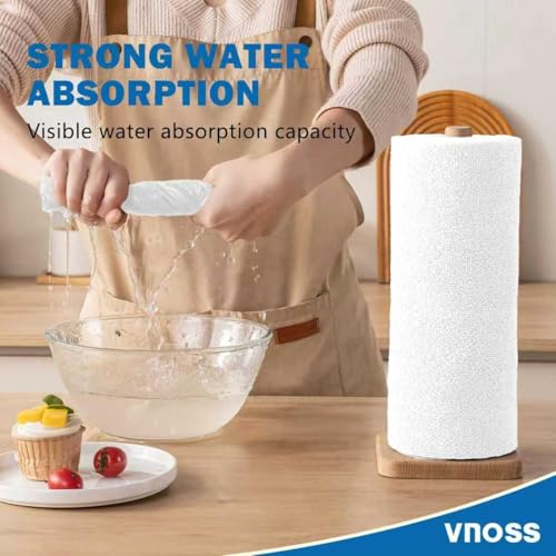 55 Pack Microfiber Cleaning Cloth Roll, Tear Away Reusable Towels, 11" X 9", Ultra Absorbent & Lint Free Cloth for Cars, Kitchen, Window, Home and Shop, White - view 3