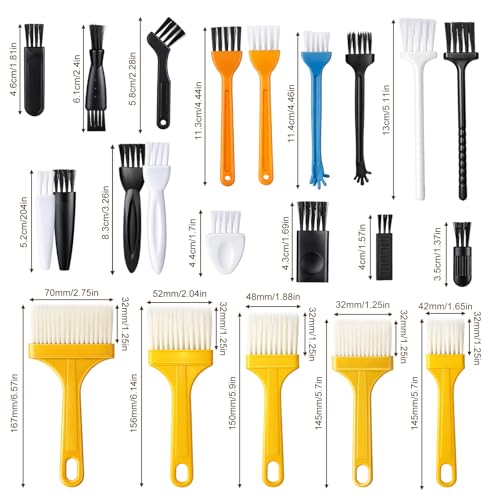 24 Pcs Small Cleaning Brush Mini Anti Static Brush Keyboard Brushes Electronic Cleaning Brushes for Computer Keyboard Laptop Motherboard Camera Car Vents Small Space - view 5