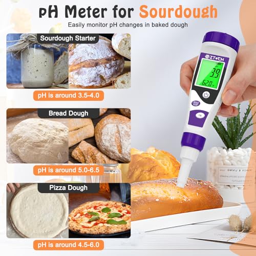 PH Meter for Food with Calibration Solution Electrode Cleaning Solution Electorde KCL Storage Solution for Food Canning - view 6