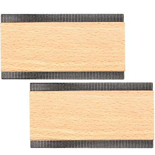 2 Pcs Wooden Sweater Comb Remove Pilling Double Edge Fabric Shaver