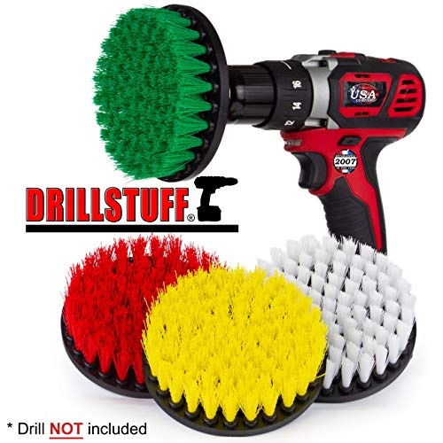 Cleaning Supplies - Drill Brush Power Scrubber Multi Use Kit - Deck Brush - view 4